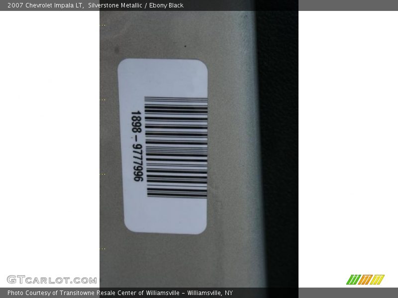 Silverstone Metallic / Ebony Black 2007 Chevrolet Impala LT