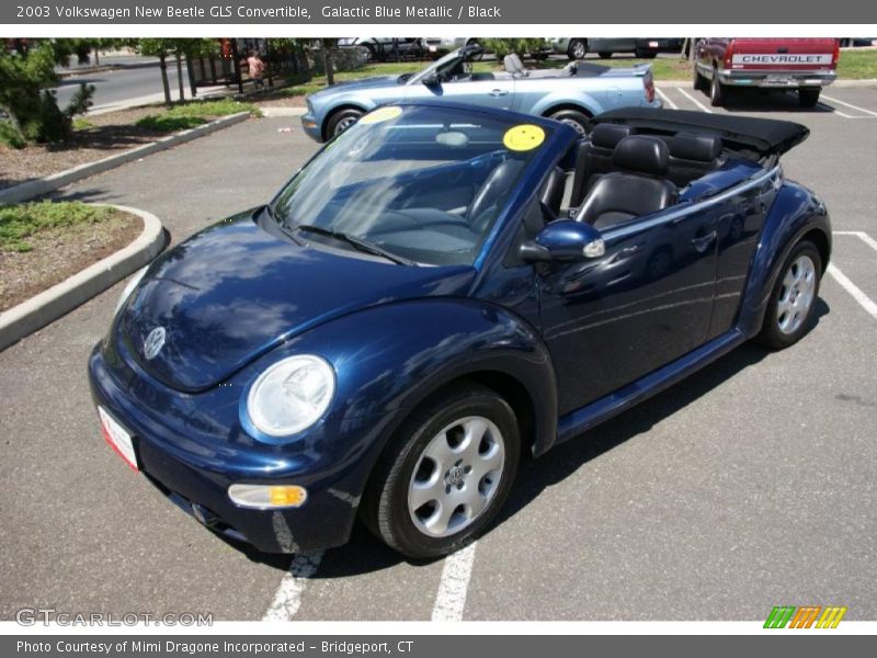 Galactic Blue Metallic / Black 2003 Volkswagen New Beetle GLS Convertible