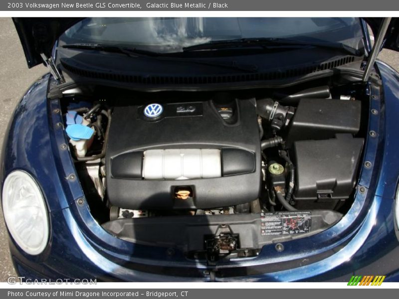 Galactic Blue Metallic / Black 2003 Volkswagen New Beetle GLS Convertible
