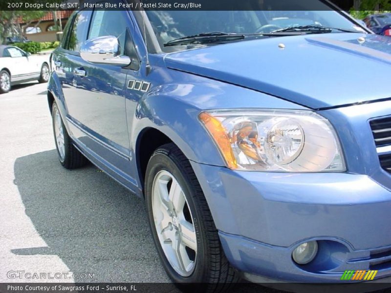 Marine Blue Pearl / Pastel Slate Gray/Blue 2007 Dodge Caliber SXT