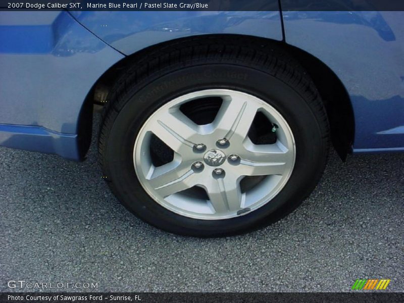 Marine Blue Pearl / Pastel Slate Gray/Blue 2007 Dodge Caliber SXT