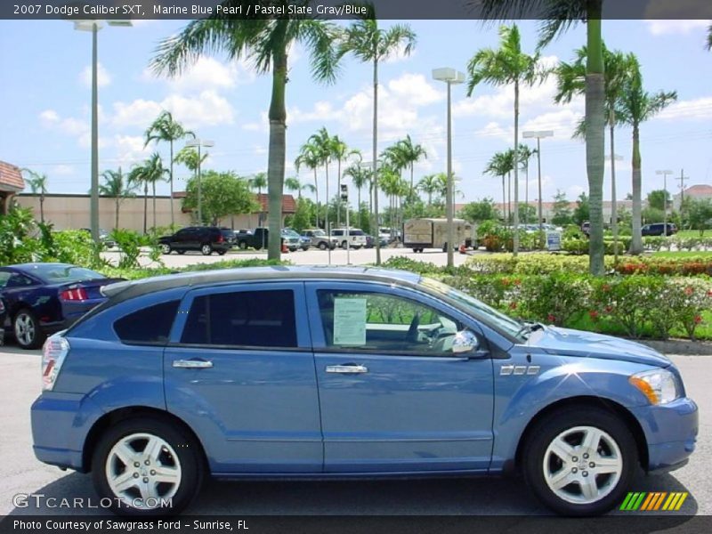 Marine Blue Pearl / Pastel Slate Gray/Blue 2007 Dodge Caliber SXT