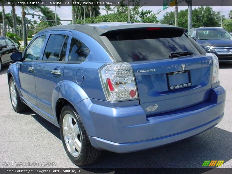 Marine Blue Pearl / Pastel Slate Gray/Blue 2007 Dodge Caliber SXT