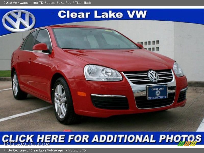 Salsa Red / Titan Black 2010 Volkswagen Jetta TDI Sedan
