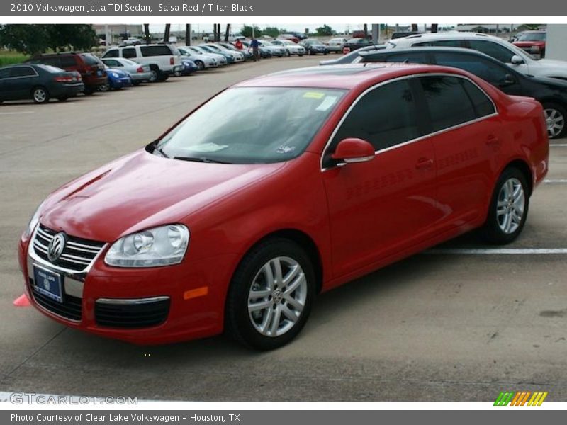 Salsa Red / Titan Black 2010 Volkswagen Jetta TDI Sedan