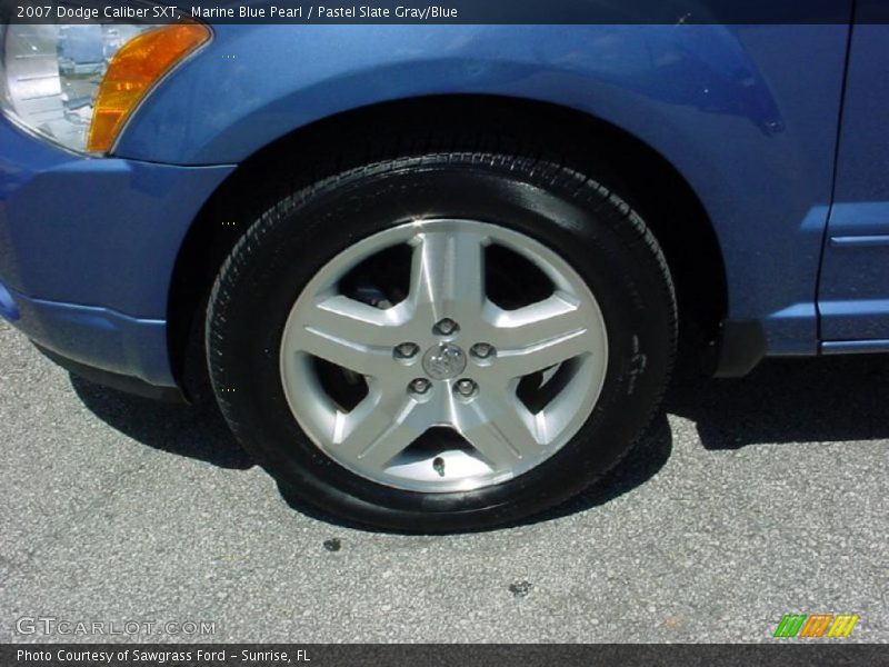 Marine Blue Pearl / Pastel Slate Gray/Blue 2007 Dodge Caliber SXT