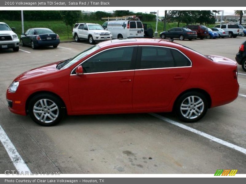 Salsa Red / Titan Black 2010 Volkswagen Jetta TDI Sedan