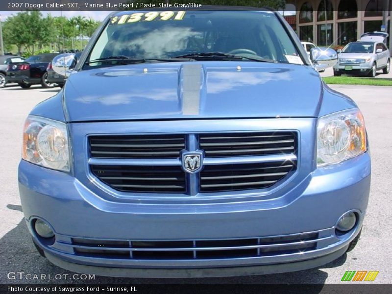 Marine Blue Pearl / Pastel Slate Gray/Blue 2007 Dodge Caliber SXT
