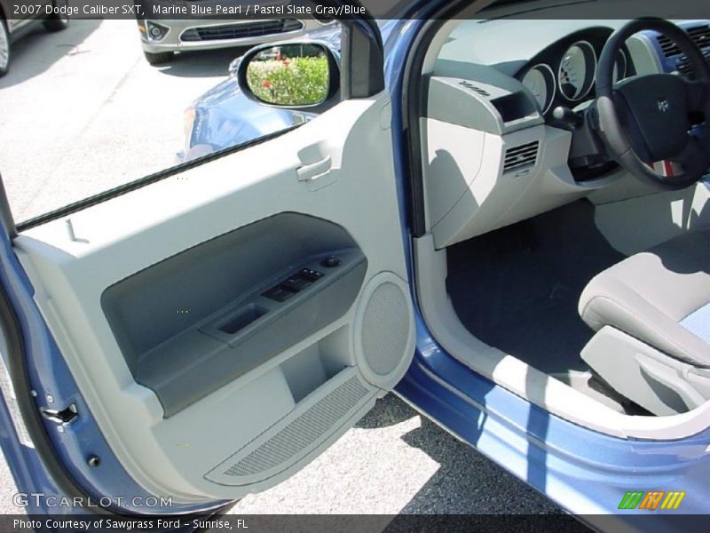 Marine Blue Pearl / Pastel Slate Gray/Blue 2007 Dodge Caliber SXT