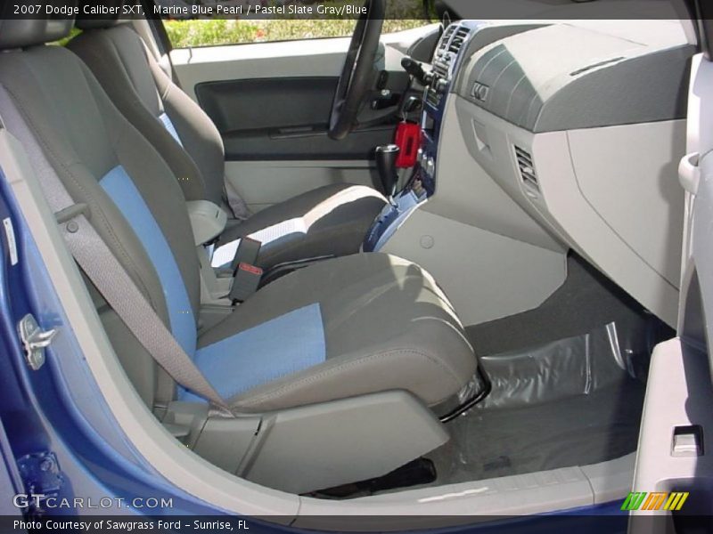 Marine Blue Pearl / Pastel Slate Gray/Blue 2007 Dodge Caliber SXT
