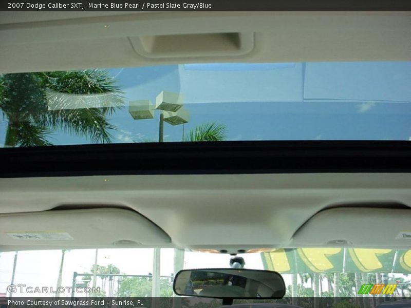 Marine Blue Pearl / Pastel Slate Gray/Blue 2007 Dodge Caliber SXT