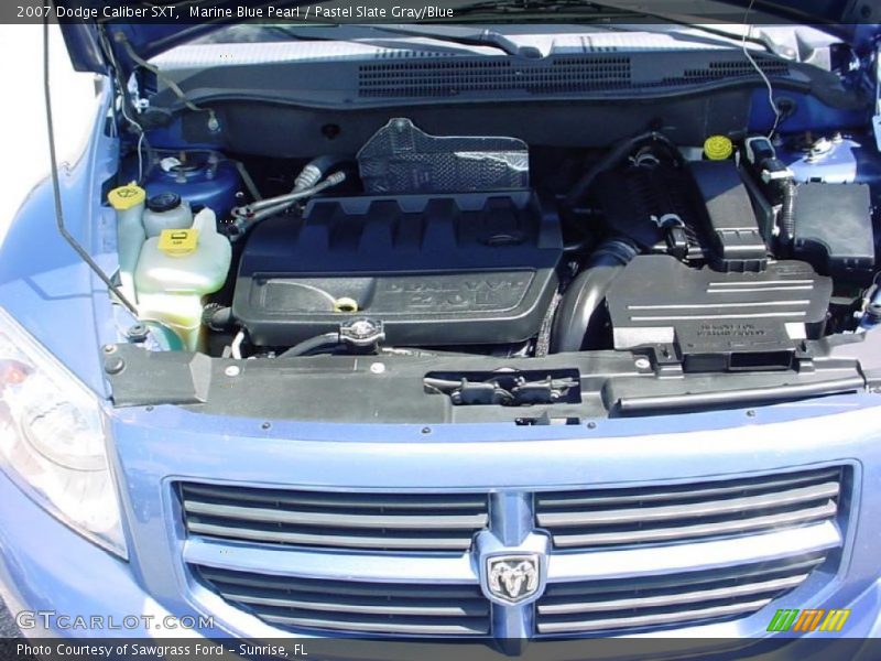 Marine Blue Pearl / Pastel Slate Gray/Blue 2007 Dodge Caliber SXT
