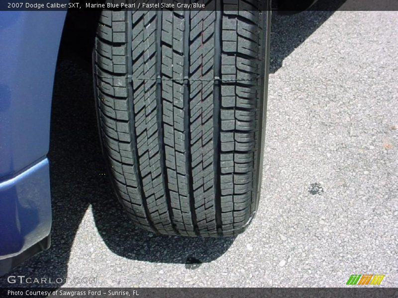 Marine Blue Pearl / Pastel Slate Gray/Blue 2007 Dodge Caliber SXT