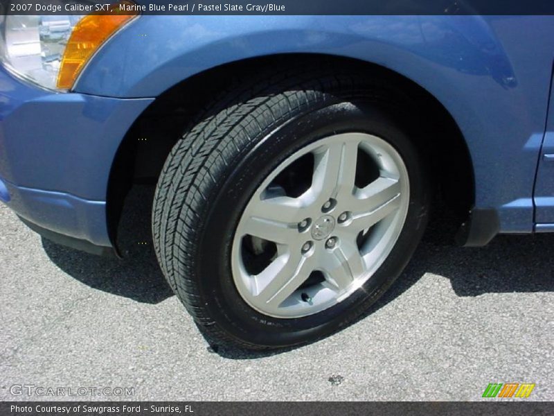 Marine Blue Pearl / Pastel Slate Gray/Blue 2007 Dodge Caliber SXT