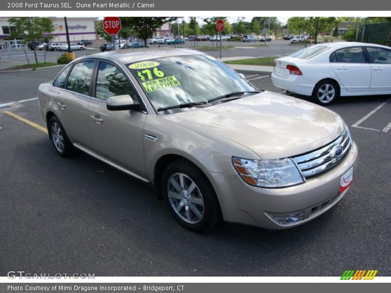 Dune Pearl Metallic / Camel 2008 Ford Taurus SEL