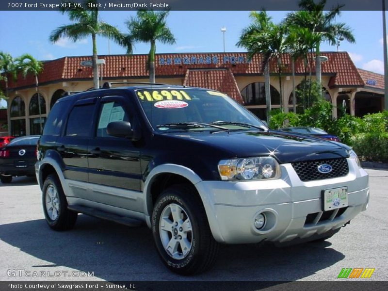 Black / Medium/Dark Pebble 2007 Ford Escape XLT V6