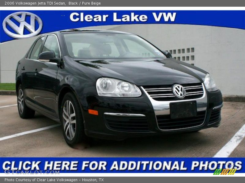 Black / Pure Beige 2006 Volkswagen Jetta TDI Sedan
