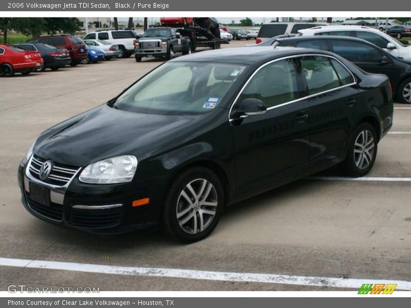 Black / Pure Beige 2006 Volkswagen Jetta TDI Sedan