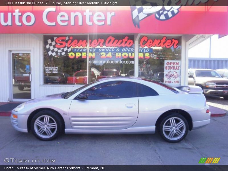 Sterling Silver Metallic / Midnight 2003 Mitsubishi Eclipse GT Coupe