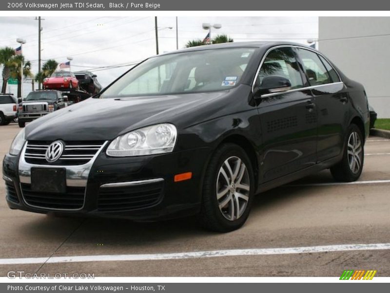 Black / Pure Beige 2006 Volkswagen Jetta TDI Sedan