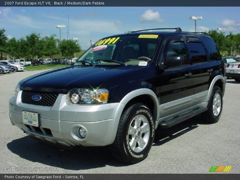 Black / Medium/Dark Pebble 2007 Ford Escape XLT V6