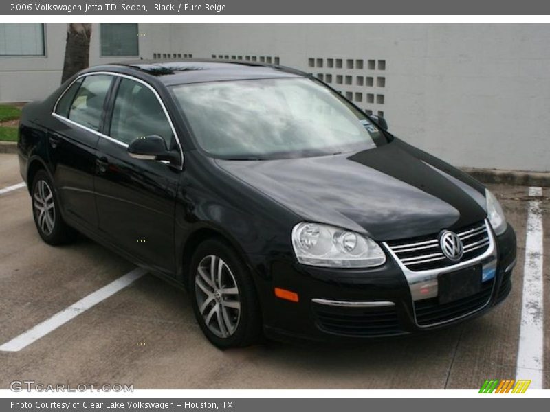 Black / Pure Beige 2006 Volkswagen Jetta TDI Sedan