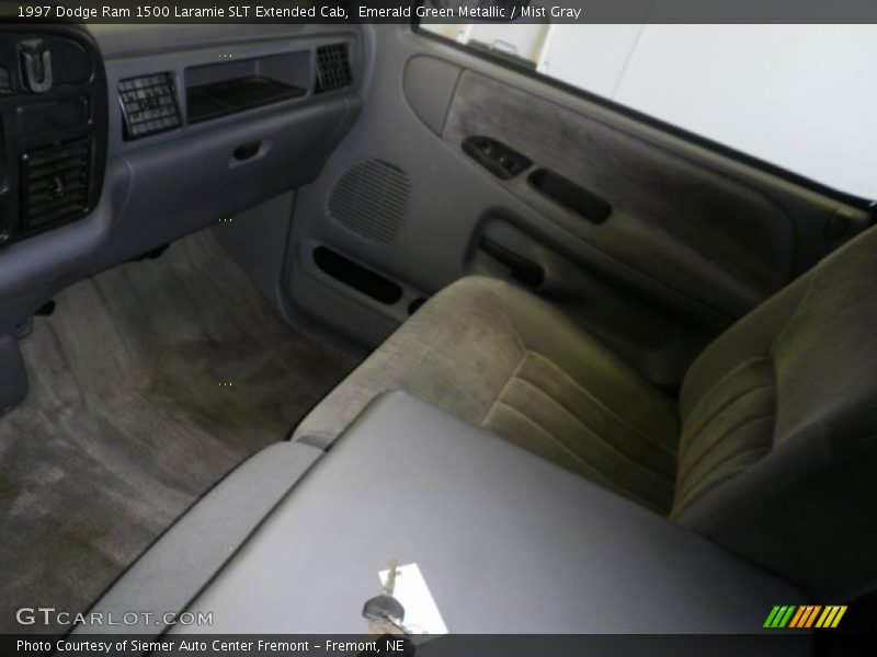 Emerald Green Metallic / Mist Gray 1997 Dodge Ram 1500 Laramie SLT Extended Cab