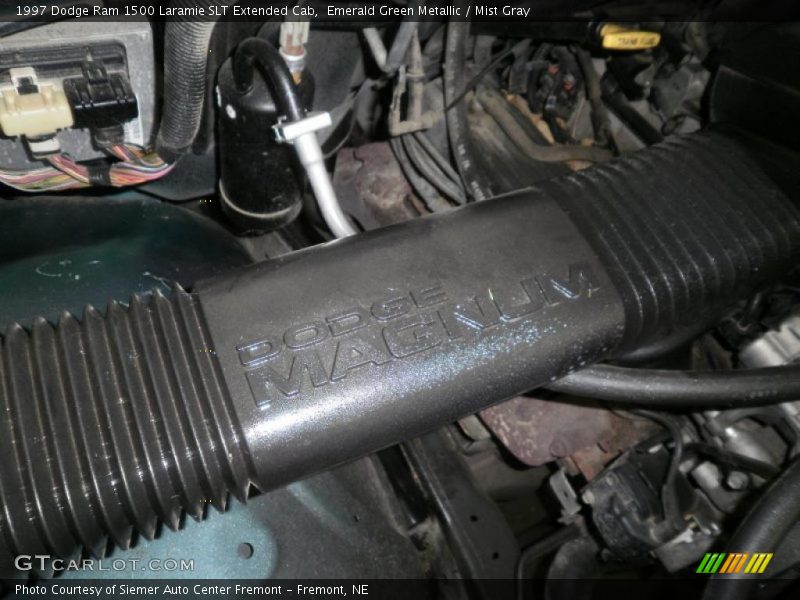Emerald Green Metallic / Mist Gray 1997 Dodge Ram 1500 Laramie SLT Extended Cab