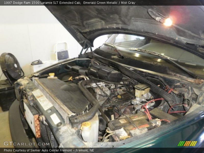 Emerald Green Metallic / Mist Gray 1997 Dodge Ram 1500 Laramie SLT Extended Cab