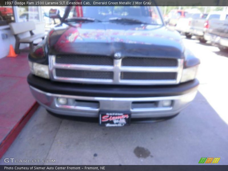 Emerald Green Metallic / Mist Gray 1997 Dodge Ram 1500 Laramie SLT Extended Cab