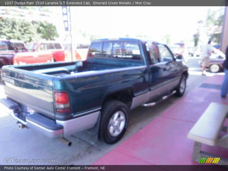 Emerald Green Metallic / Mist Gray 1997 Dodge Ram 1500 Laramie SLT Extended Cab