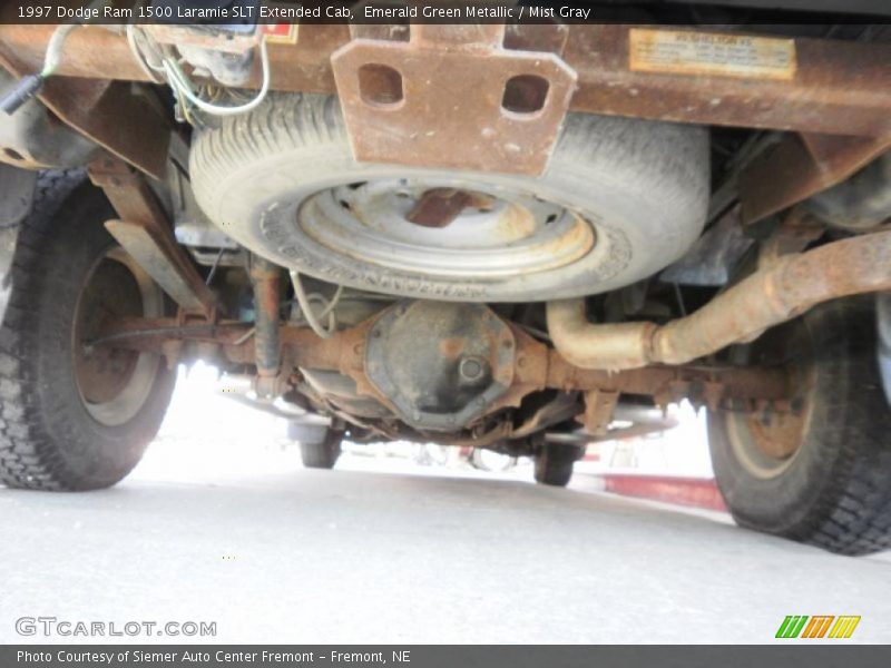 Emerald Green Metallic / Mist Gray 1997 Dodge Ram 1500 Laramie SLT Extended Cab
