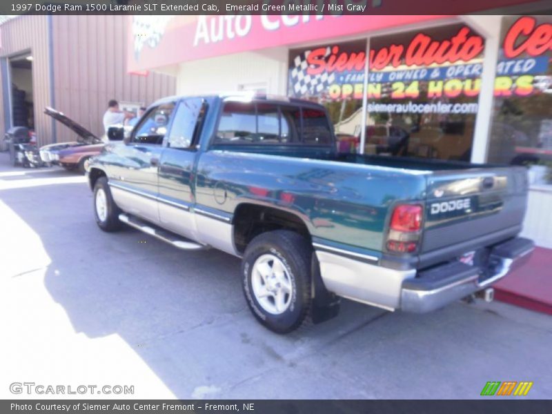 Emerald Green Metallic / Mist Gray 1997 Dodge Ram 1500 Laramie SLT Extended Cab