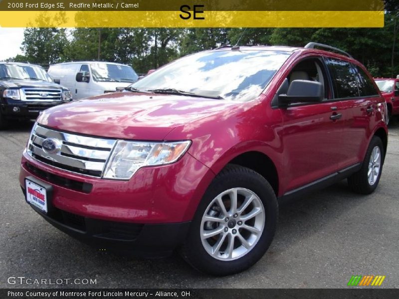 Redfire Metallic / Camel 2008 Ford Edge SE