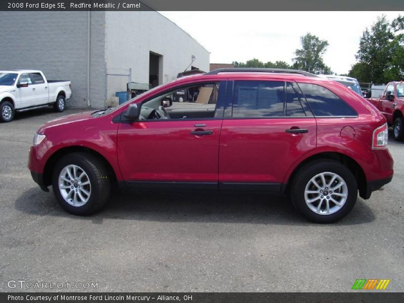 Redfire Metallic / Camel 2008 Ford Edge SE