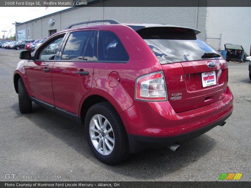 Redfire Metallic / Camel 2008 Ford Edge SE