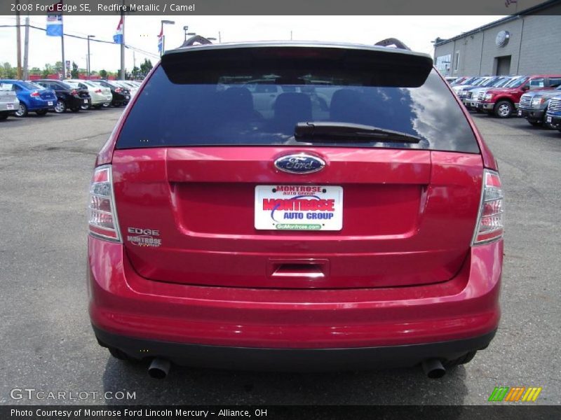 Redfire Metallic / Camel 2008 Ford Edge SE