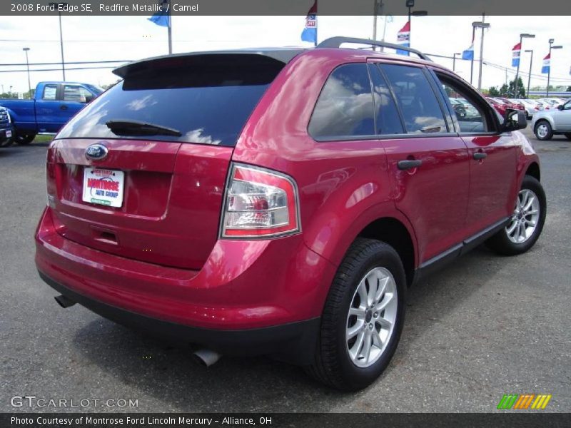 Redfire Metallic / Camel 2008 Ford Edge SE