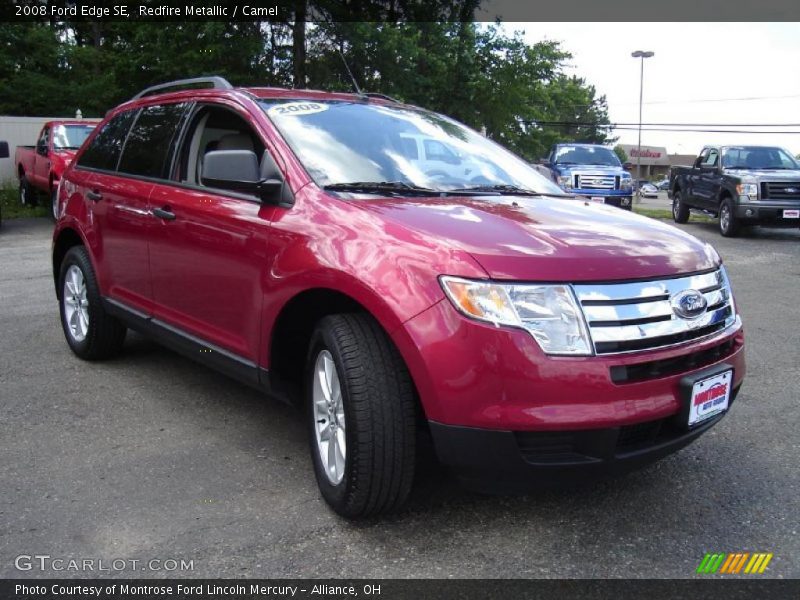 Redfire Metallic / Camel 2008 Ford Edge SE