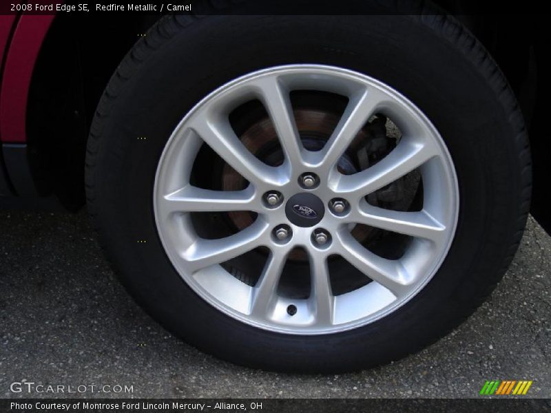 Redfire Metallic / Camel 2008 Ford Edge SE