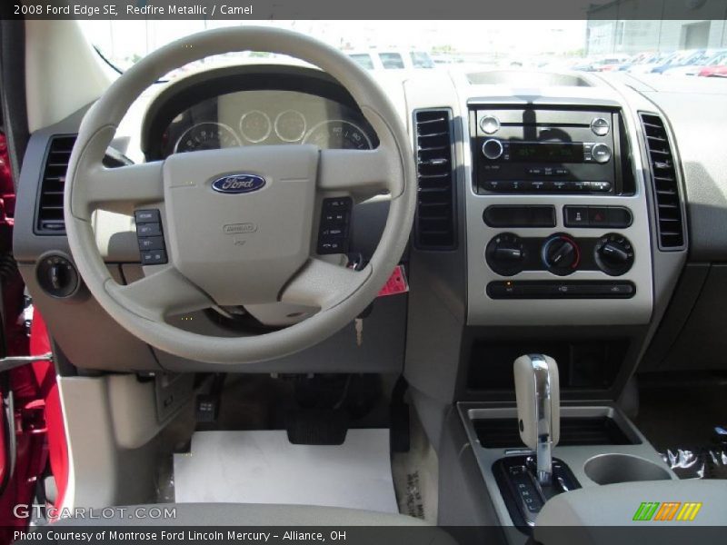 Redfire Metallic / Camel 2008 Ford Edge SE