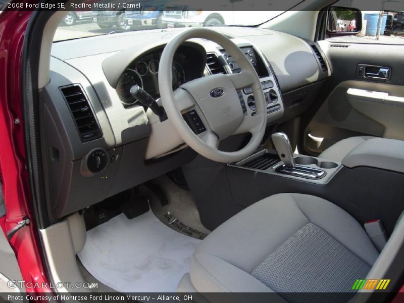 Redfire Metallic / Camel 2008 Ford Edge SE