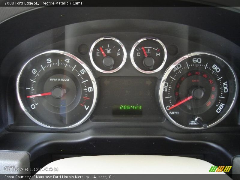 Redfire Metallic / Camel 2008 Ford Edge SE