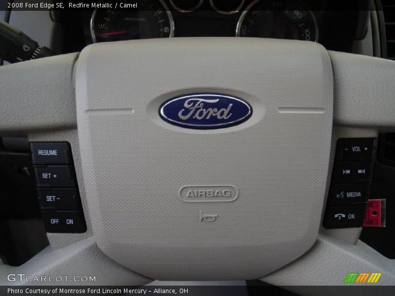 Redfire Metallic / Camel 2008 Ford Edge SE