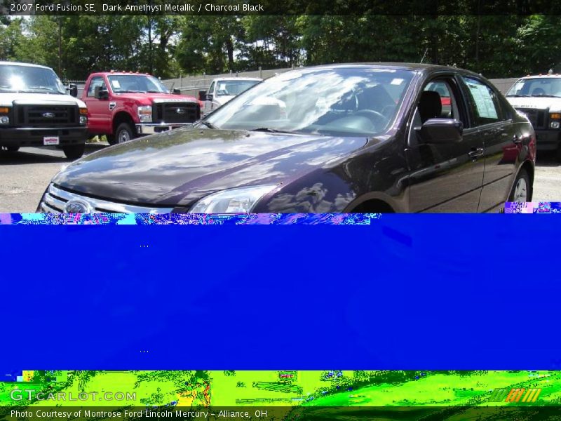 Dark Amethyst Metallic / Charcoal Black 2007 Ford Fusion SE