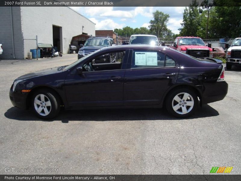 Dark Amethyst Metallic / Charcoal Black 2007 Ford Fusion SE