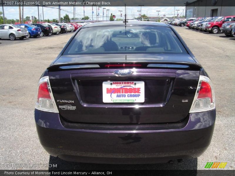 Dark Amethyst Metallic / Charcoal Black 2007 Ford Fusion SE