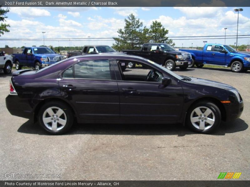Dark Amethyst Metallic / Charcoal Black 2007 Ford Fusion SE