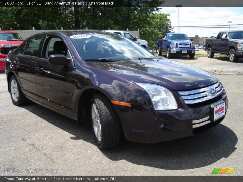 Dark Amethyst Metallic / Charcoal Black 2007 Ford Fusion SE