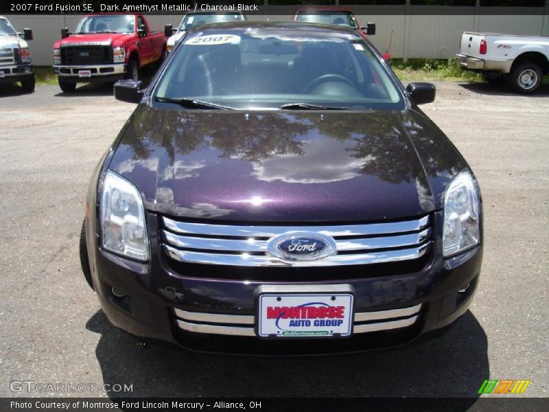 Dark Amethyst Metallic / Charcoal Black 2007 Ford Fusion SE